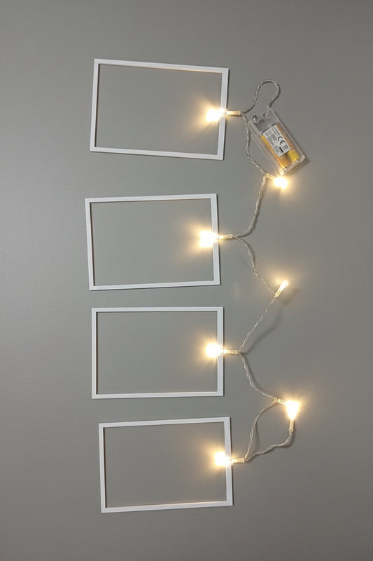 Ramă foto iluminată cu instalație LED inclusă