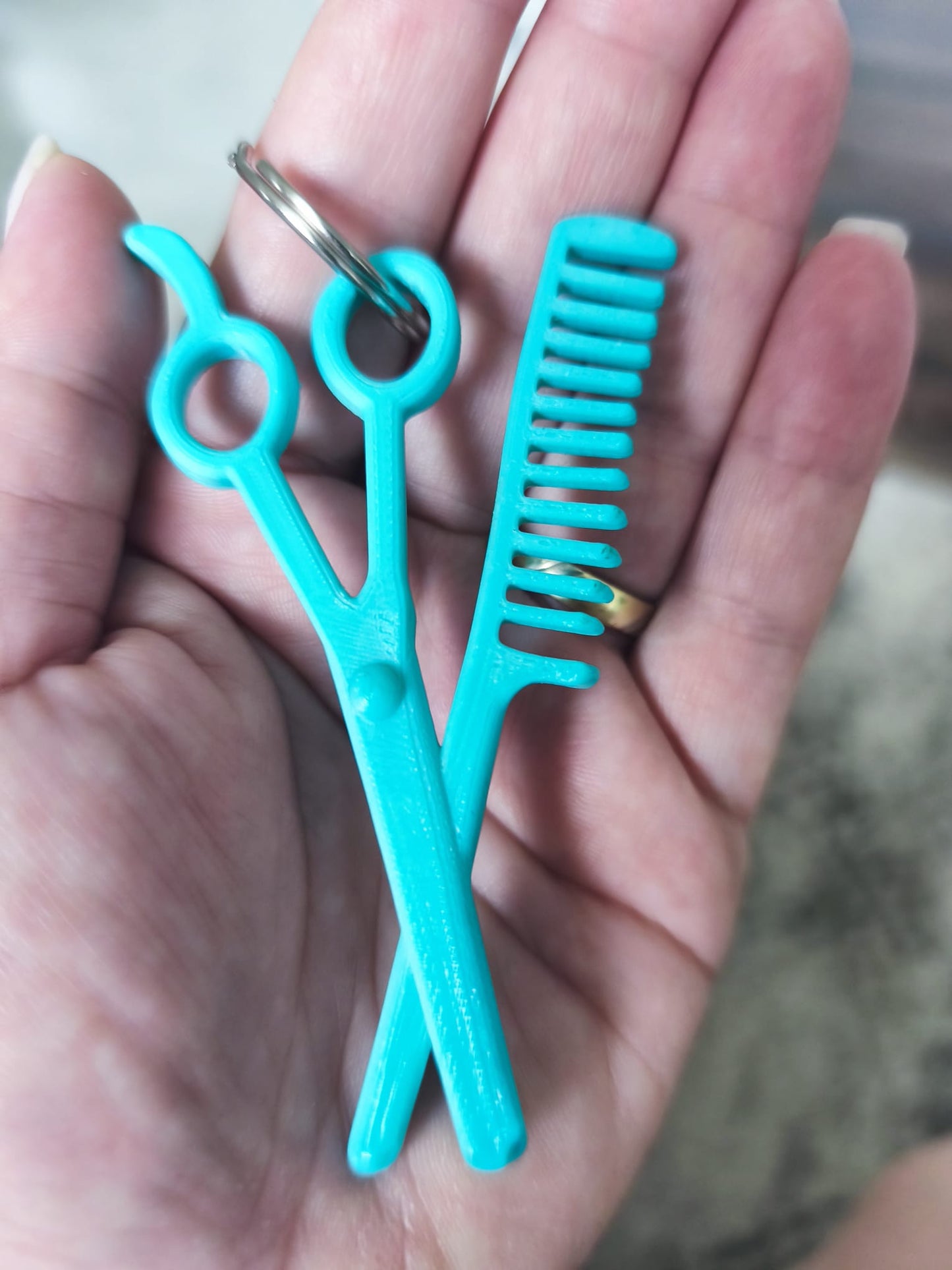 Breloc Foarfecă și Pieptăn 3D Print
