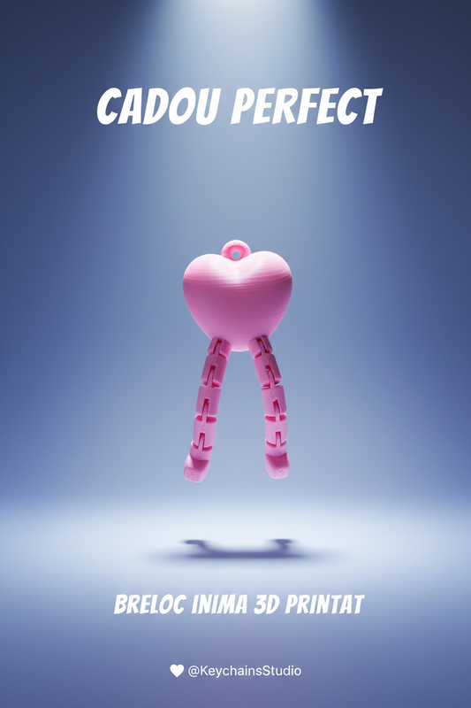Breloc Inimă 3D Print